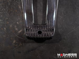 Alfa Romeo Giulia Steering Wheel Trim - Carbon Fiber - Lower Trim Set - QV Logo - QV Model Alfa Romeo Giulia Steering Wheel Trim - Carbon Fiber - Lower Trim Set - QV Logo - QV Model